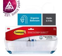 3M Command Bathroom Shower Caddy with Water Resistant Strips│Damage-Free Hanging