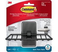 3M Command Command Bath Matte Black Soap Dish Bath34-Mb