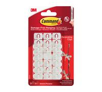 3M Command Decorating White Adhesive Clip, Pack Of 20