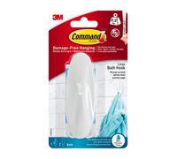 3M Command Designer Large White Bath Hook (Holds)2.2Kg