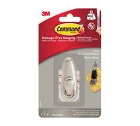 3M Command Forever Classic Nickel Effect Metal Small Hook (Holds)0.45Kg