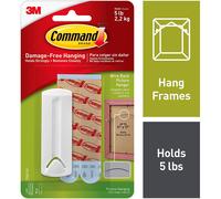 3M Command Hook Wire Backed Picture Hanging Hook - White