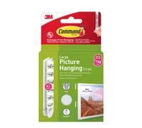 3M Command Large White Picture Hanging Strips, 4-Pack, Damage-Free, Holds Frames Up to 18x24 in (16 lb)