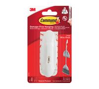 3M Command Large Single White Wire Hook (Holds)2.2Kg
