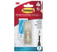 3M Command Metal Hooks Large, Medium, Small Damage Free Hanging Indoor outdoor