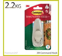 3M Command Metal Hooks Large, Medium, Small Damage Free Hanging Indoor outdoor
