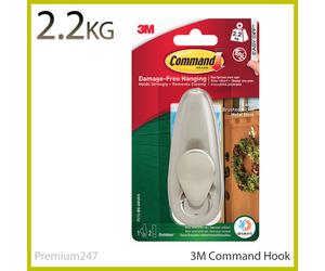 3M Command Metal Hooks Large, Medium, Small Damage Free Hanging Indoor outdoor
