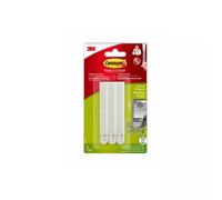 3M Command Narrow Picture Hanging Strips White (Pack 3) - 7100206626