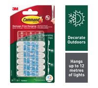 3M Command Outdoor Decorating Clips with Water-Resistant Strips