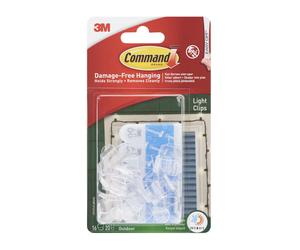 3M Command Outdoor Light Clips, 16 Clips, 20 Strips