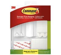 Command Picture Hanging Kit, Assorted Adhesive Strips and Hangers - For a variety of Framed Pictures and Posters - Damage Free