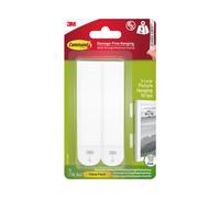 3M Command Picture Hanging Strips 17217-8UKN, White, Extra Large, for Heavyweight Items up to 9 kg, 8 Pairs