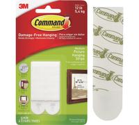 3M Command Picture Hanging Strips Medium (Pack of 4 Pairs)