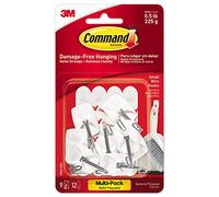 Command™ 17067-9VP White Wire Hooks Value Pack (Pack 9)