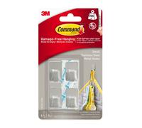3M Command Small General-Purpose Adhesive Hook (Holds)225G, Pack Of 4