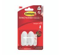 3M Command Small Oval Hooks/Strips