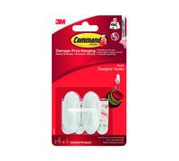 3M Command Small Oval Hooks with Command Adhesive Strips 17082 - 17082