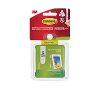 3M Command Narrow Picture Hanging Strips White (Pack 3) - 7100206626