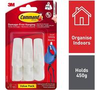 Command Hook Value Pack White Small 6 Pk 17002-VP-6PK Pack Of 4