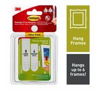 3M Command Strips Medium & Large Picture Hanging Strips Value Pack FREE POST UK