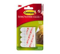 Command Poster Mounting Adhesive Strips, White - 12 Adhesive Strips - Ideal for Hanging Posters, Schedules, Calendars or Pictures without Frames - Damage Free Hanging