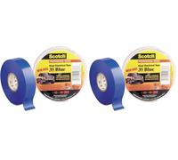 3M COMPANY Electrical Tape, Blue Vinyl, Professional Grade, 3/4-In. x 66-Ft. (Pack of 2)