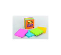 3M Company MMM6545SSAN Sticky note Notes Super Sticky Neon Fusion Colors 3 X 3 5 Pads
