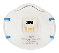 3M Cool Flow Valve Respirator White Valved Pack of 10