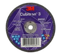 3M Cubitron 3 Cut-Off Wheel, 90030, 60+ T1, 3 in x 0.035 in x 1/4 in, Purple, Ceramic, ANSI, Angle Grinder