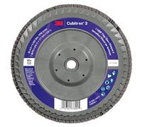 3M Cubitron 3 Flap Disc 1169F, 40+, T27-Flat Quick Change, 7 in x 5/8 in-11, 5 ea/Case