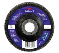 3M Cubitron 3 Flap Disc 1169F, 80+, T27-Flat, 4-1/2 in x 7/8 in, 10 ea/Case