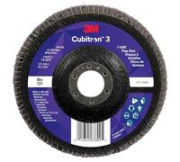 3M Cubitron 3 Flap Disc 1169F, 80+, T27-Flat, 5 in x 7/8 in, 10 ea/Case