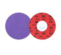 3M Cubitron 3 Roloc Durable Edge Disc 1184F, 60+ YF-weight, TR, Purple, 76 mm, 50/Carton