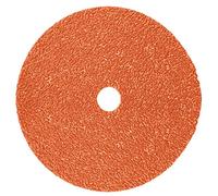 3M Cubitron II Fibre Disc 987C, Precision Shaped Ceramic Grain, Wet/Dry, 5" Diameter, 36+ Grit, Orange (Pack of 25)