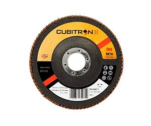 3M™ Cubitron™II Flap 967 A, 125 mm, 22,23M™m, 80,conical, 10/Box