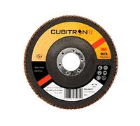 3M Cubitron II Flap 967 A, 125 x 22.23 mm, 80+, Conical - 1 per package