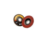 3M Cubitron II Flap Disc 967A 60+ T27 4-1/2 in x 7/8 in Giant Pack of 10 Medium Pressure Applications Light Deburring Scale Removal Oxide Rem