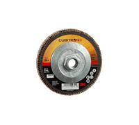 3M Cubitron II Flap Disc 967A, T27 Giant 4-1/2" x 5/8-11, 80+ Manufacturer Grade, Y-Weight (Pack of 10)
