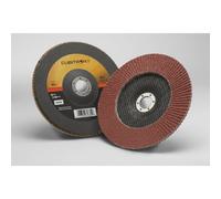 3M Cubitron II Flap Disc 969F 40+ T27 7 in x 7/8 in Pack of 5 Polyester Backing Heavy Grinding Edge Deburring Aggressive Weld Removal and Beve