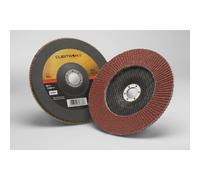 3M Cubitron II Flap Disc 969F 60+ T27 7 in x 7/8 in Pack of 5 Polyester Backing Heavy Grinding Edge Deburring Aggressive Weld Removal and Beve