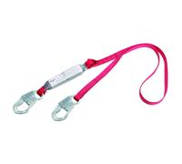 3M DBI-SALA 6' PROTECTA PRO Pack 1"""""""" Polyester Web Single-Leg Shock-Absorbing Fixed Lanyard With Self-Locking Snap Hook At Each End