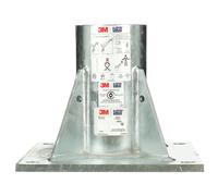 3M DBI-SALA Confined Space Floor Mount Base Galvanized 8000095