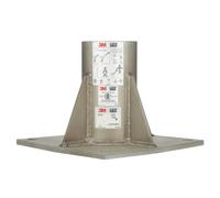 3M DBI-SALA Confined Space Floor Mount Base Stainless Steel 8000096