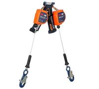 3M DBI-SALA Nano-Lok Edge Twin-Leg Personal Self-Retracting Lifeline 3500285, Cable, Aluminum Snap Hook, 8 ft., Class 2, ANSI