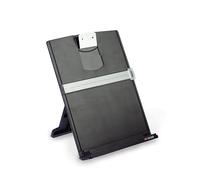 3M Desktop Document Holder with Adjustable Clip, 25 1/2 in x 12 in, 150 Sheet Capacity, Black (DH340MB)