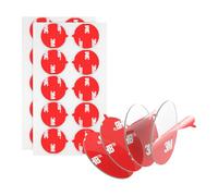 3M Double Sided Adhesive Pads Heavy Duty VHB 25MM Diameter 0.5MM Thick 20 PCS Clear 4905 Round Sticky Mounting Foam Tape Strong Adhesive for Car Décor Home Office Logos