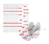3M Double Sided Adhesive Pads Heavy Duty VHB 50MM Diameter 0.6MM Thick 20 PCS White 4930 Round Sticky Mounting Foam Tape Strong Adhesive for Car Décor Home Office Logos