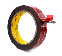 3M Double Sided Mounting Tape 25mm x 4.7m Black 0.6mm Thick | Heavy Duty Foam Tape, Strong Adhesive, for Car Décor Home Office Logos