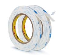 3M Double Sided Tape PE Foam Tape 10mm × 5m 2 Pack 1.1mm Thick | Strong Permanent Adhesive Tape, Heavy Duty, Waterproof, for Home Office Decor Crafts Arts DIY Paint Picture Poster