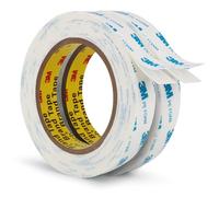 3M Double Sided Tape PE Foam Tape 19mm × 5m 2 Pack 1.1mm Thick | Strong Permanent Adhesive Tape, Heavy Duty, Waterproof, for Home Office Decor Crafts Arts DIY Paint Picture Poster